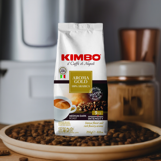 Kimbo Aroma Gold 100% Arabica Beans 250g