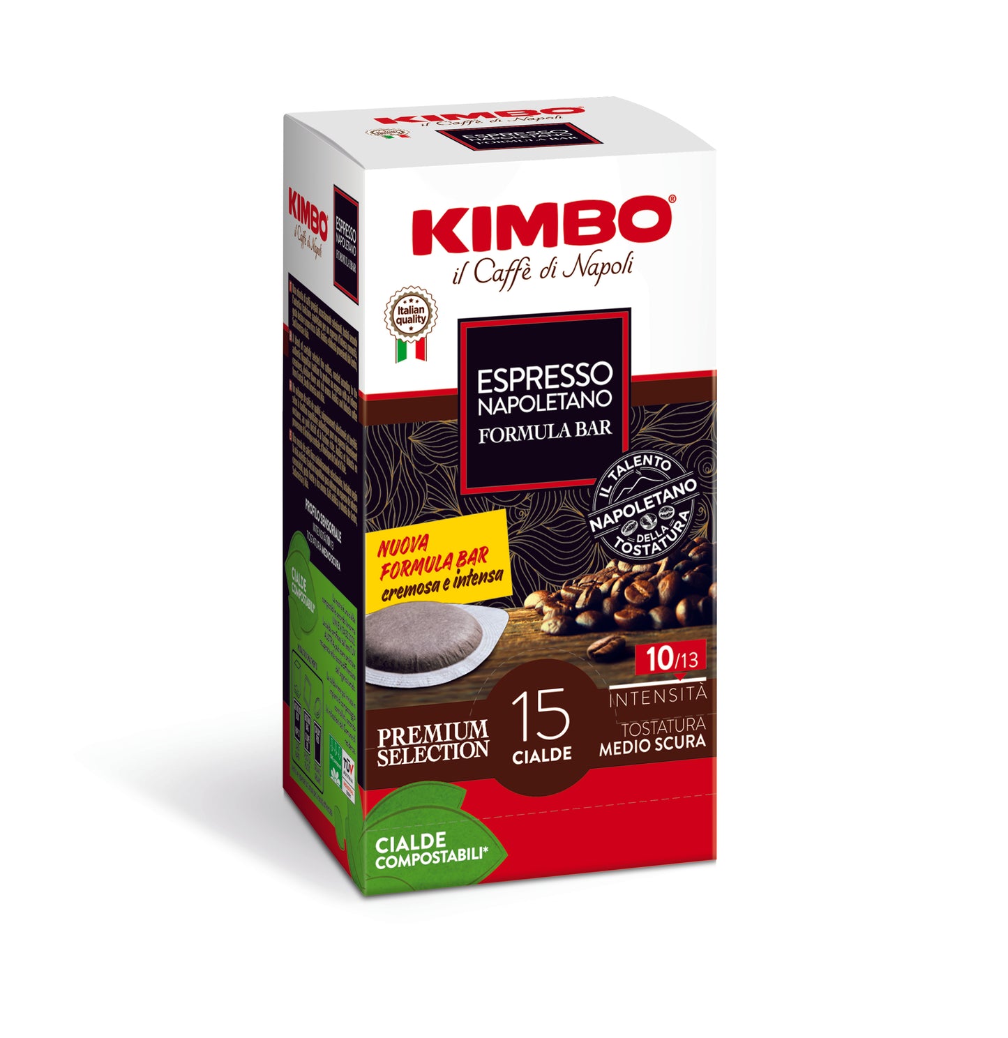 Kimbo Espresso Napoletano Compostable Paper Pod 105g