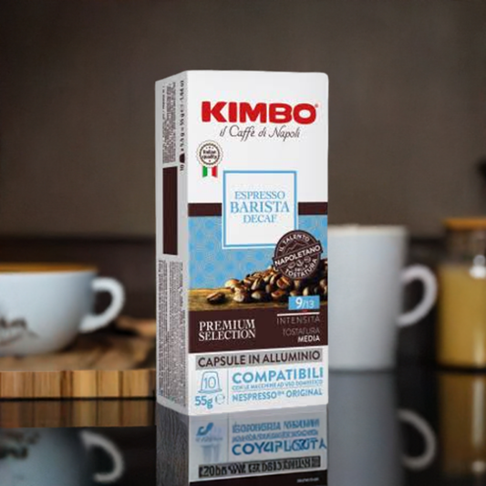 Kimbo Decaffeinated Aluminium Nespresso ®* Compatible Capsules 55g