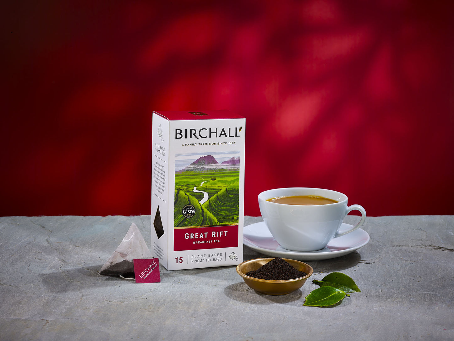 Birchall Great Rift Breakfast Blend - 15 Plant-Based Prism Tea Bags