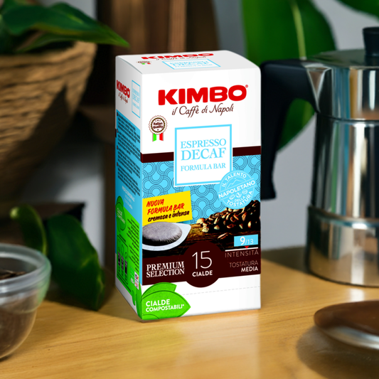 Kimbo Decaffeinated Compostable Paper Pod 105g